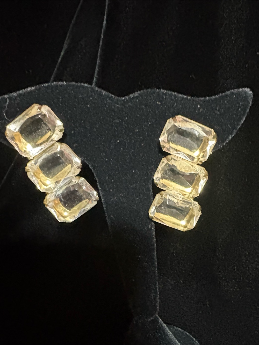 Elegant Yellow Crystal Drop Earrings - Women Jewelry